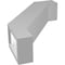 Ekena Millwork 3-in. W x 10-in. D x 14-in. H Burlington Architectural Grade PVC Knee Brace BRCP03X10X14BUR - alternate 6